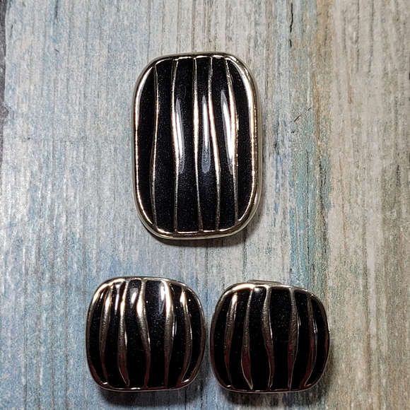 Vintage Ernest Gideon Bek Earrings and Pendant/Brooch Set. - Picture 2 of 12